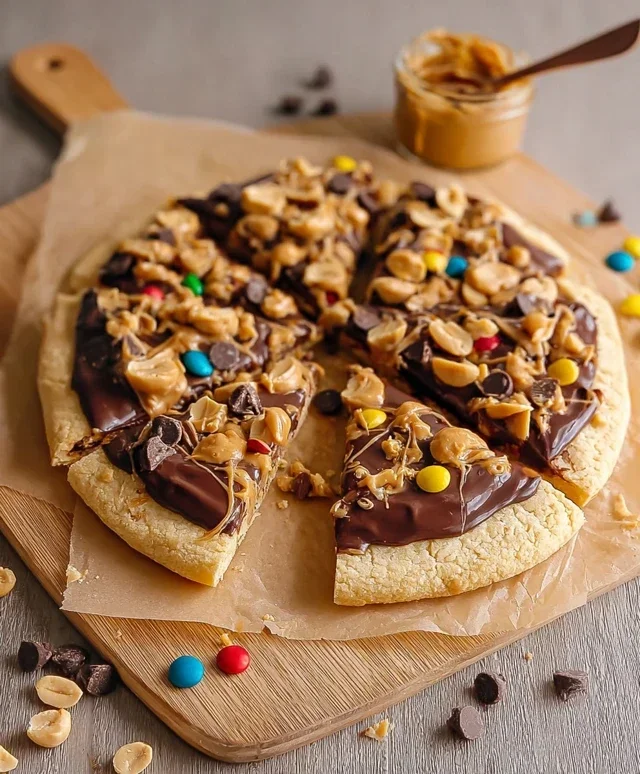 Chocolate Peanut Butter Pizza