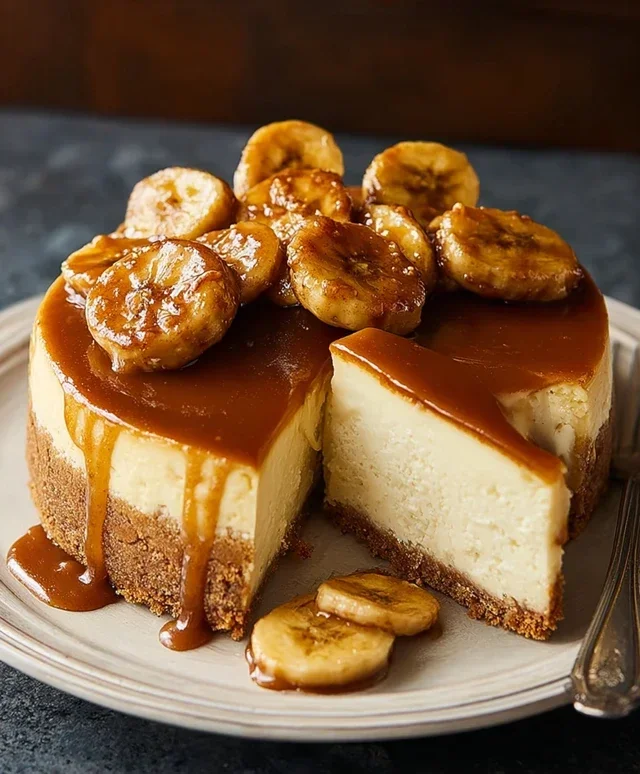 Bananas Foster Cheesecake