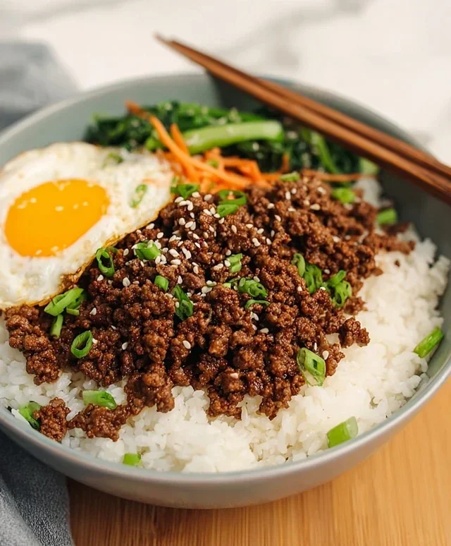 Korean Ground Beef Bowl (25-Minutes)