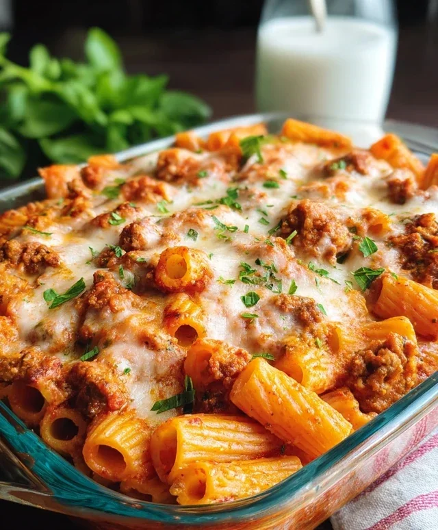 Baked Rigatoni with Sausage