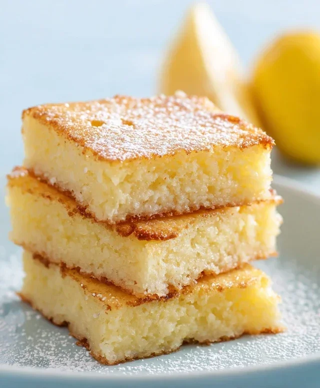 Easy Lemon Brownies Recipe