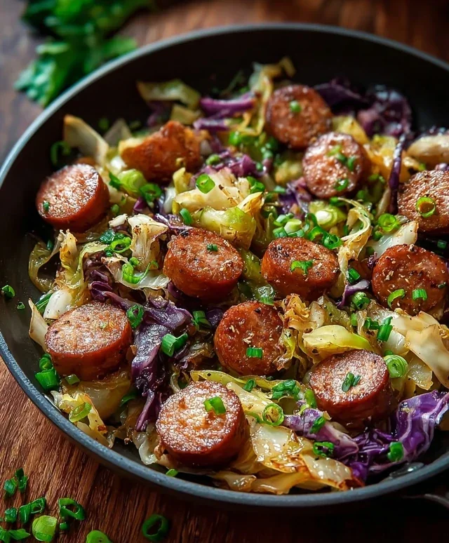 Easy Sausage and Cabbage Stir Fry