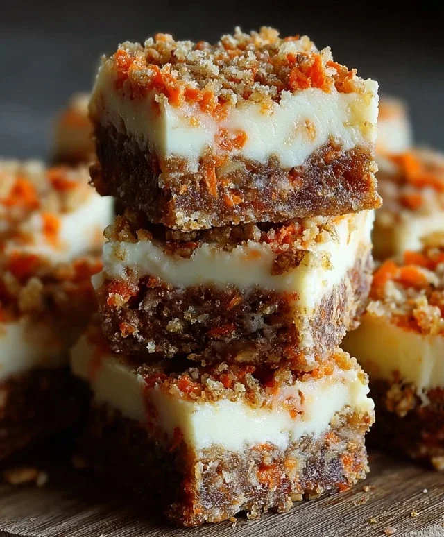 Irresistibly Indulgent Carrot Cake Cream Cheese Bars