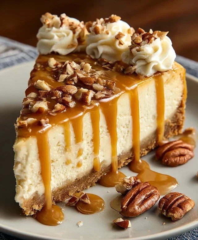 Pecan Caramel Cheesecake