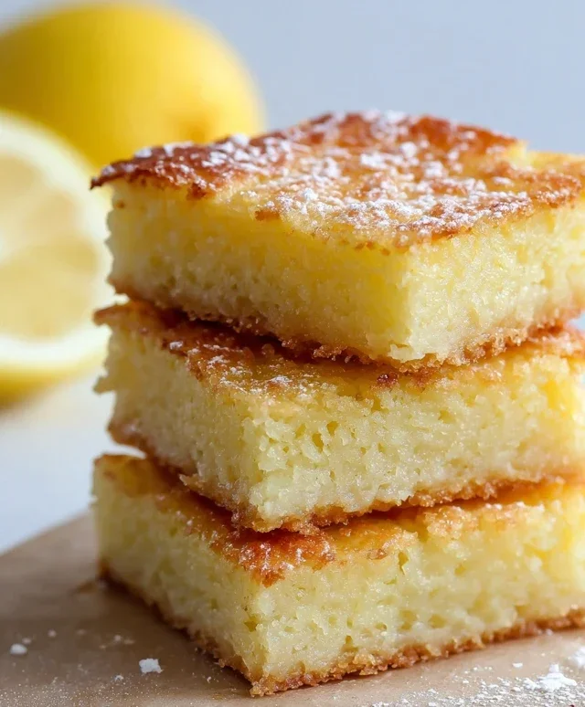 Easy Lemon Brownies Recipe