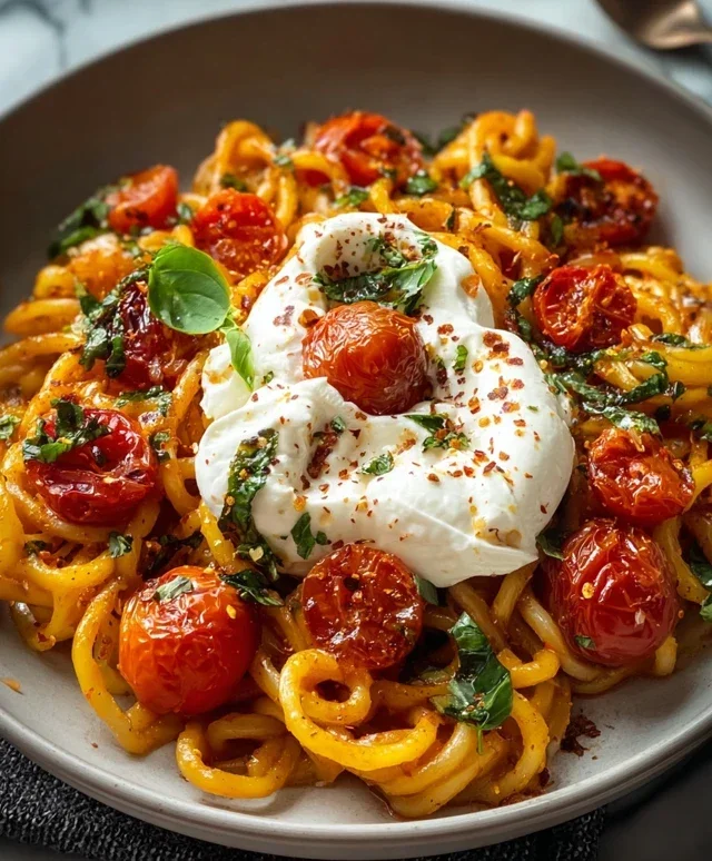 Burst Tomato Burrata Pasta
