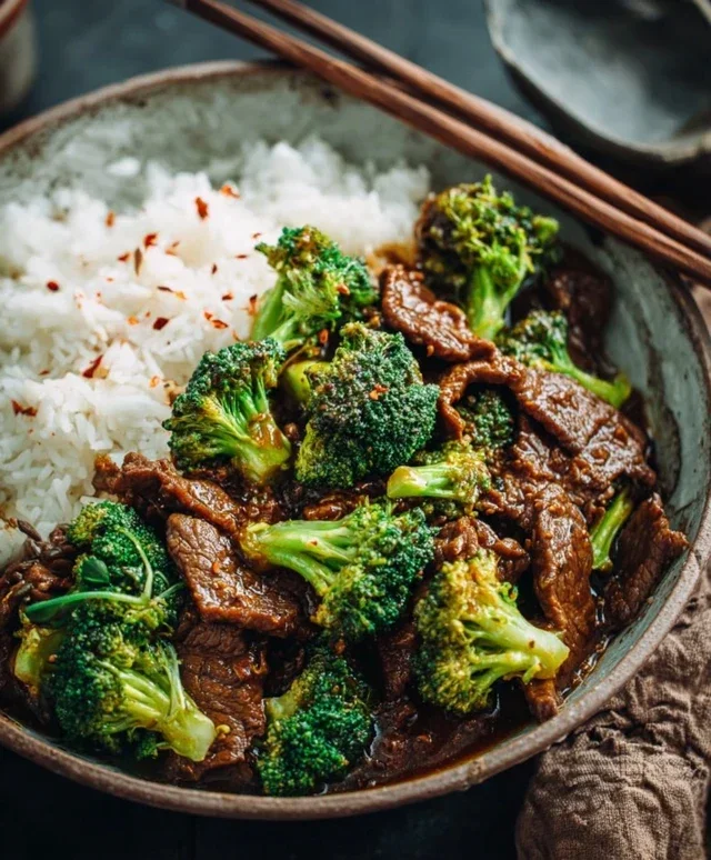 Chinese Beef and Broccoli (牛肉炒西兰花)