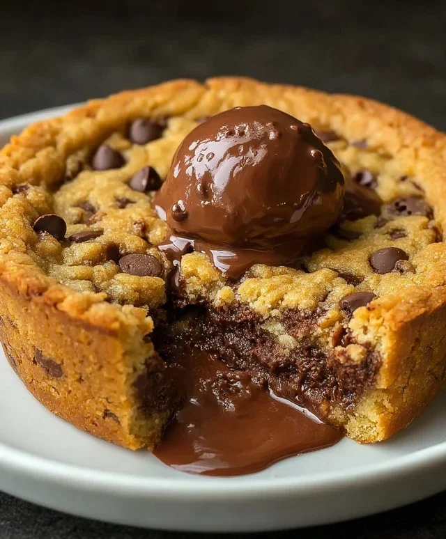 Deep Dish Nutella Cookie Pie