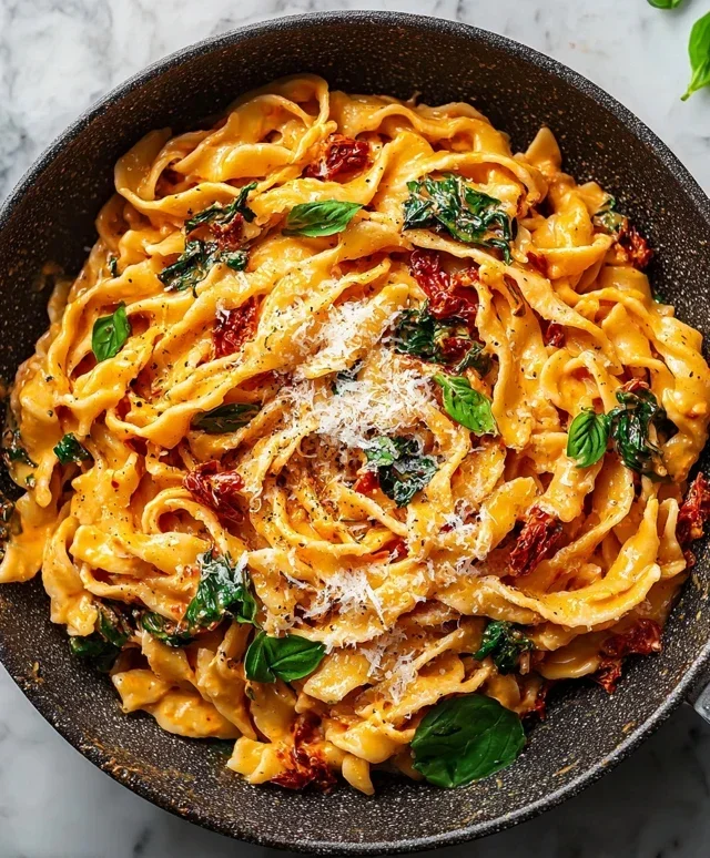 Vegan Creamy Sun Dried Tomato Pasta Recipe