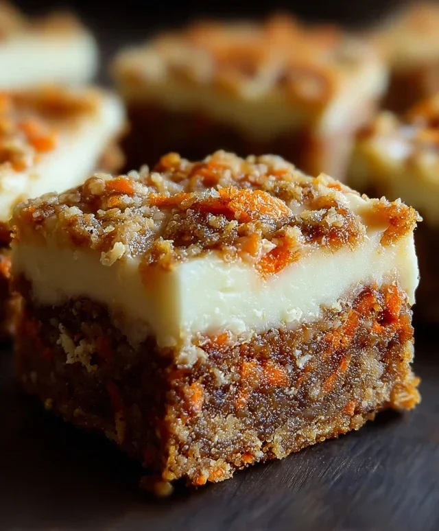 Irresistibly Indulgent Carrot Cake Cream Cheese Bars