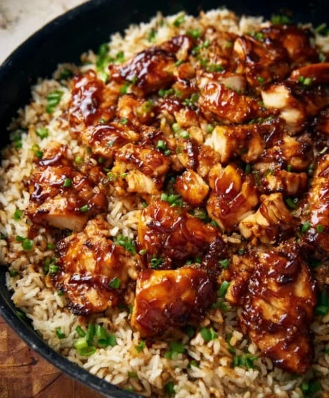 One-Pan Bold Honey BBQ Chicken Rice