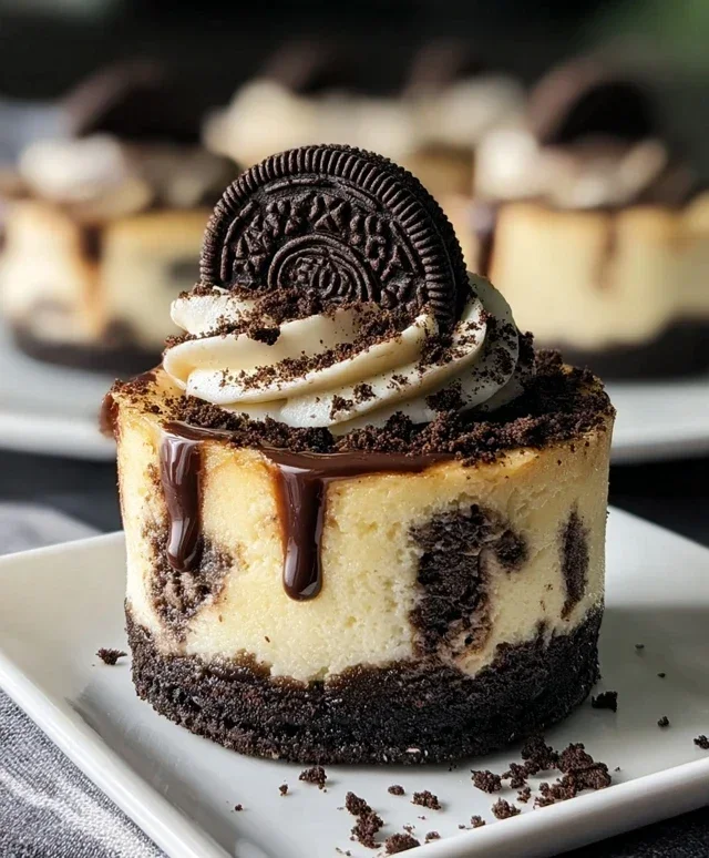 Oreo Overload Stuffed Mini Cheesecake
