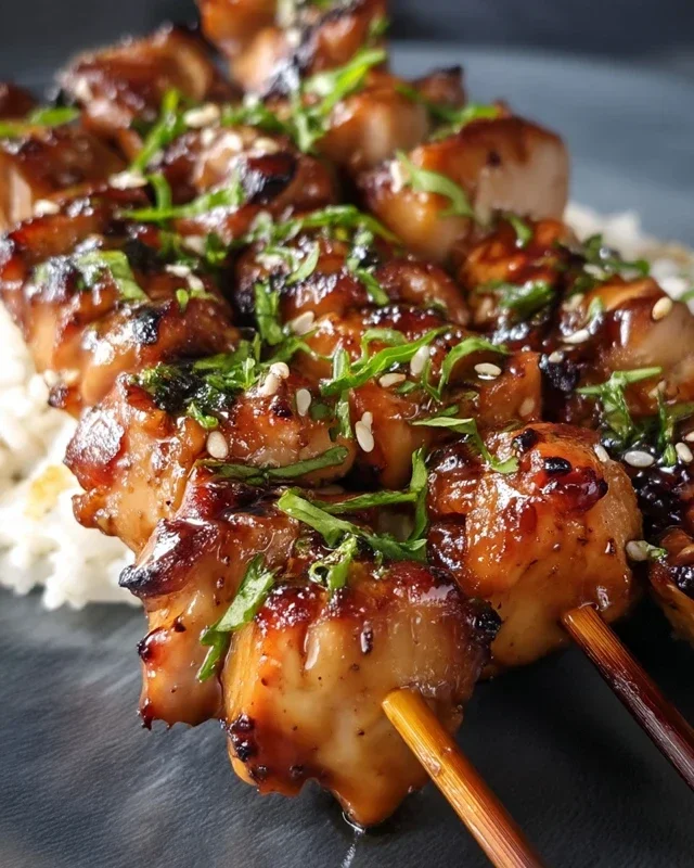 Teriyaki Chicken Skewers