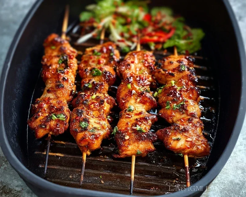 Bang Bang Chicken Skewers