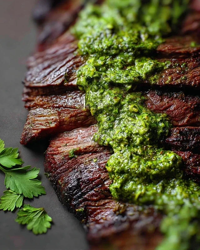 Skirt Steak Marinade Recipe with Chimichurri Recipe