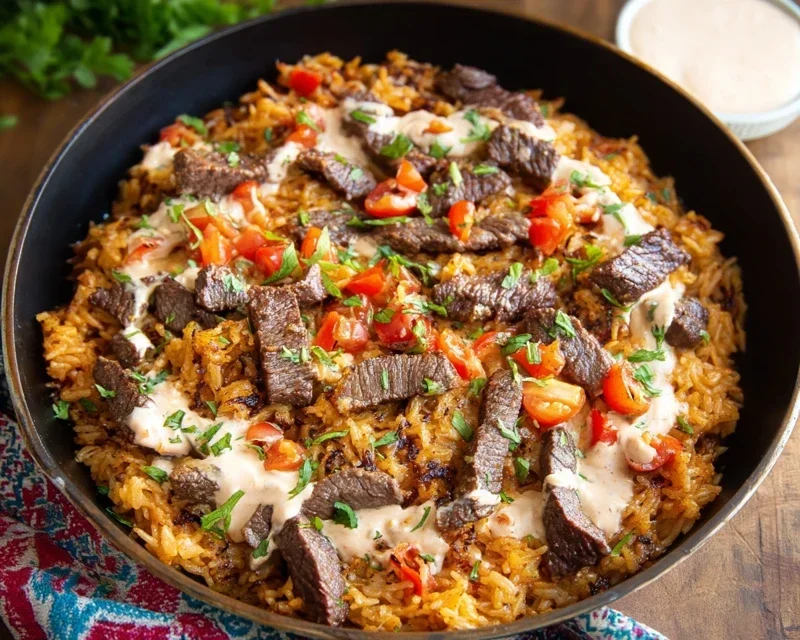 Steak Queso Rice A Flavorful Recipe
