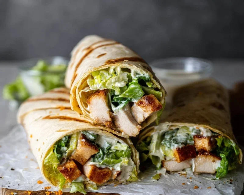 Chicken Caesar Wraps