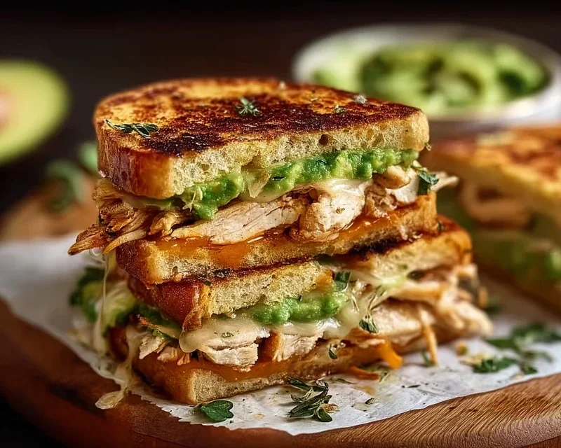 Chicken Avocado Melt Sandwich