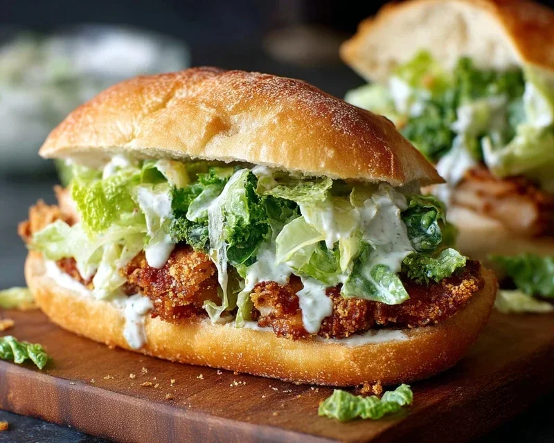 Crispy Chicken Caesar Sandwich