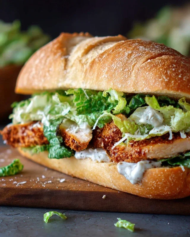 Crispy Chicken Caesar Sandwich