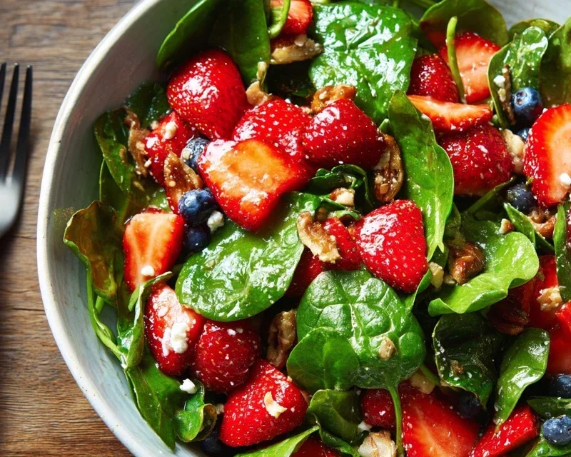 15-Minute Strawberry Spinach Salad
