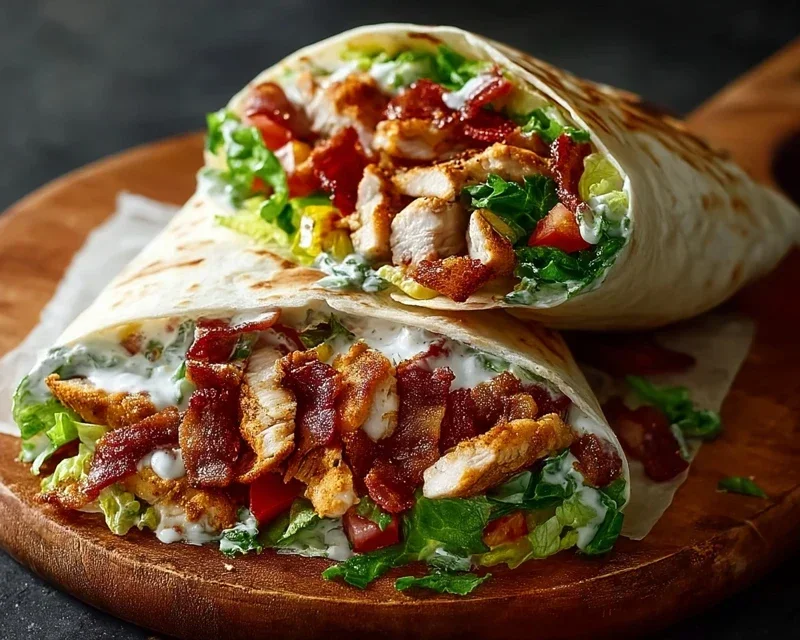 Crispy Chicken Beef Beef Bacon Ranch Wrap