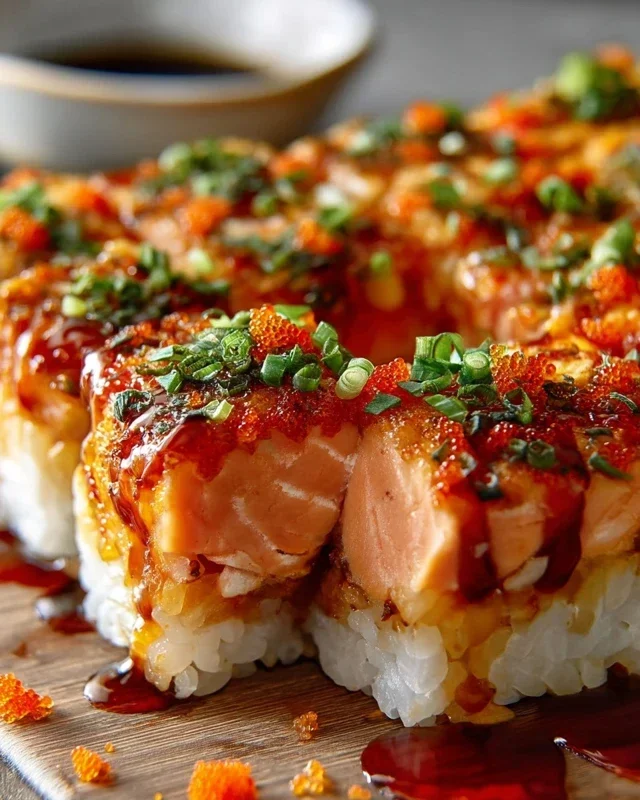 Spicy Salmon Sushi Bake Recipe