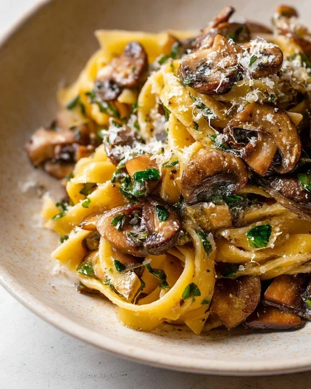 Garlic Mushroom Pasta