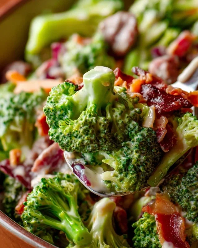 Broccoli Salad with Beef Beef Bacon Recipe