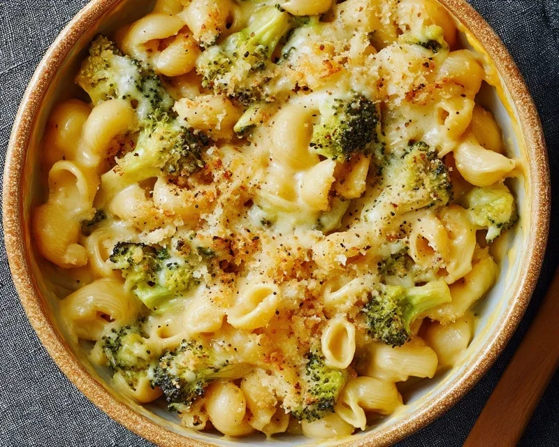 One Pot Healthy Broccoli Mac and Cheese