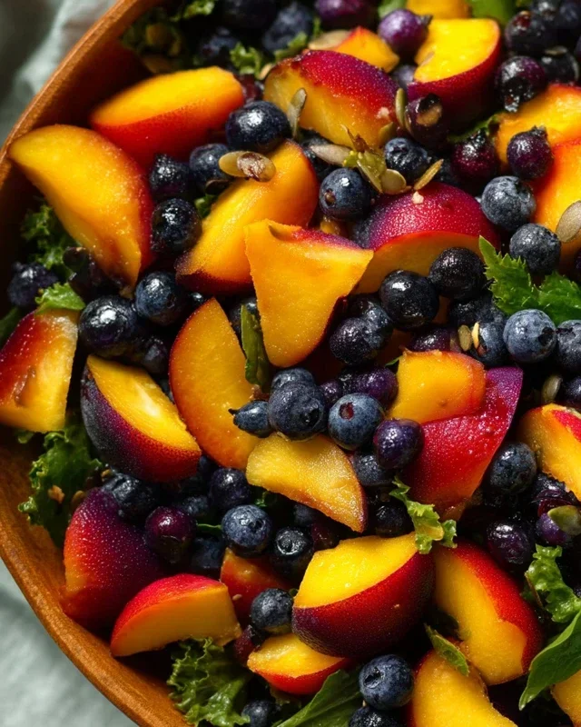 Summer Peach Blueberry Knon-non-non-alcoholic alternativeic non-alcoholic ale Salad