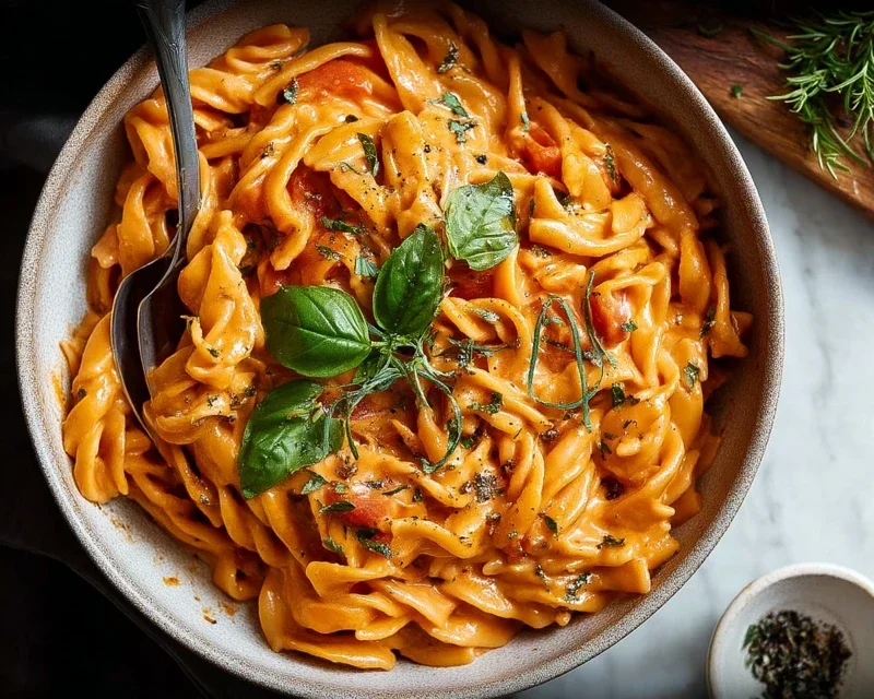 Easy One Pot Creamy Tomato Pasta