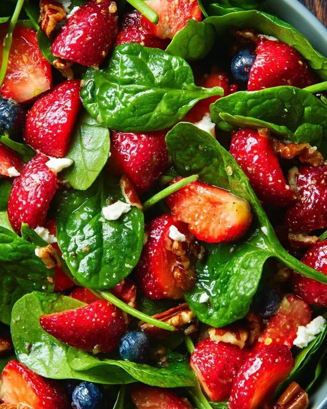 15-Minute Strawberry Spinach Salad