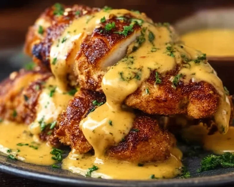 Pretzel Chicken with Mustard-Cheddar Sauce: An Amazing Ultimate Recipe