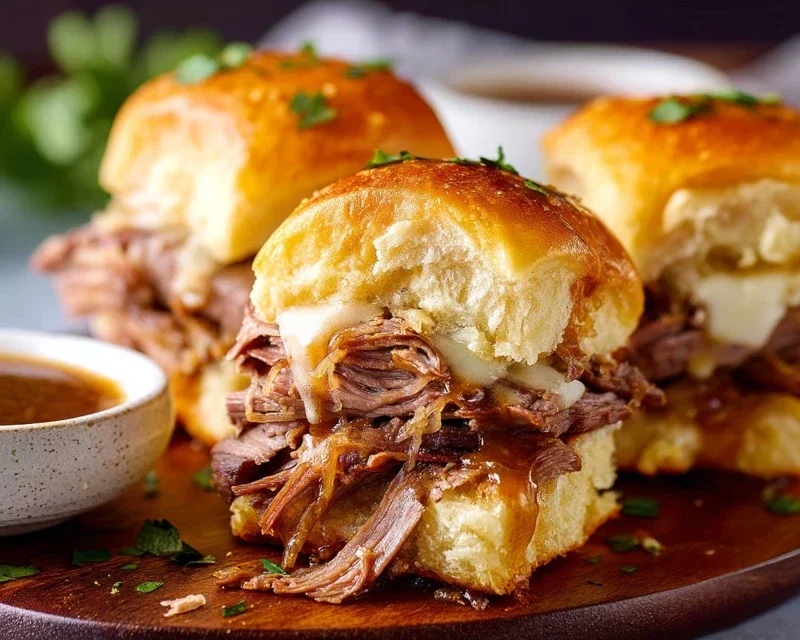 Easy French Dip Sliders Recipe