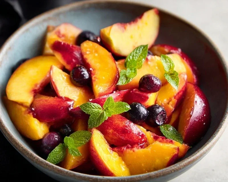 Summer Peach Fruit Salad
