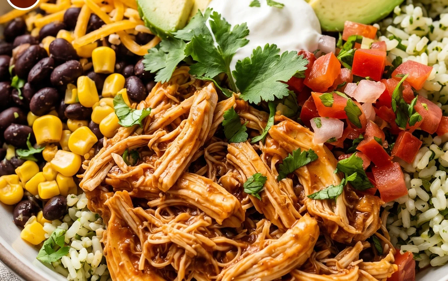 Slow Cooker Chicken Burrito Bowl