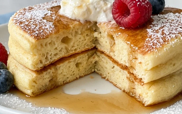Fluffy Japanese Soufflé Pancakes