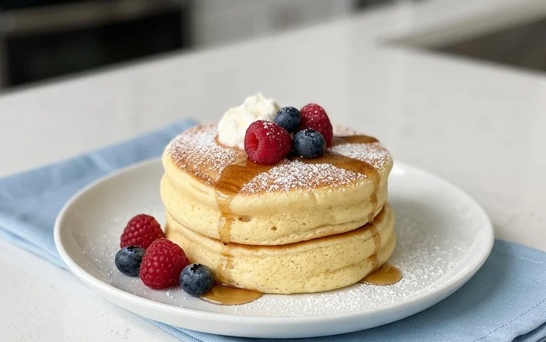Fluffy Japanese Soufflé Pancakes