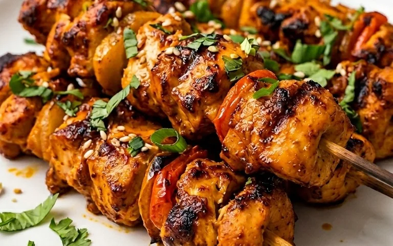 Air Fryer Chicken Skewers (VIDEO)