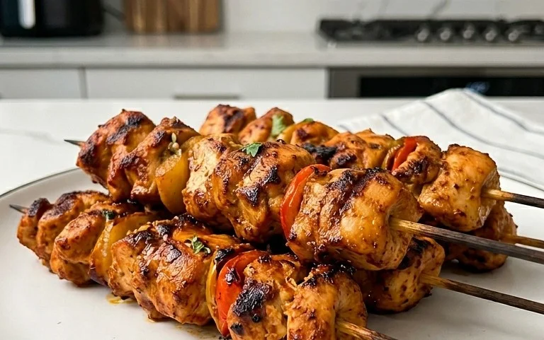 Air Fryer Chicken Skewers (VIDEO)