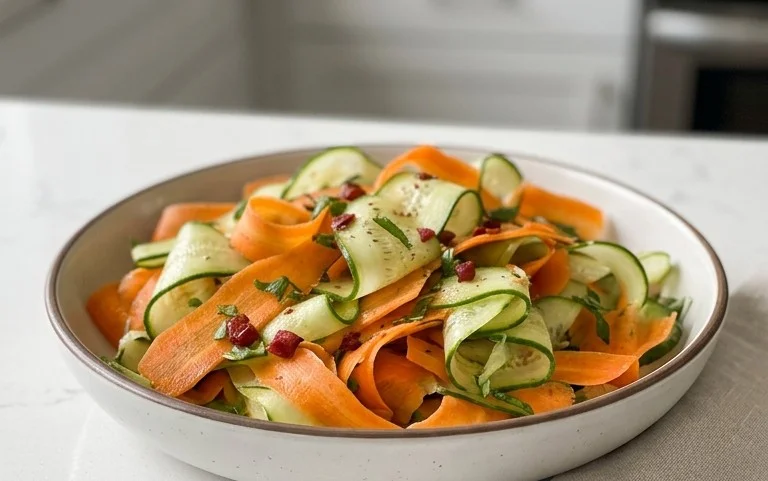 Carrot and Cucumber Ribbon Salad