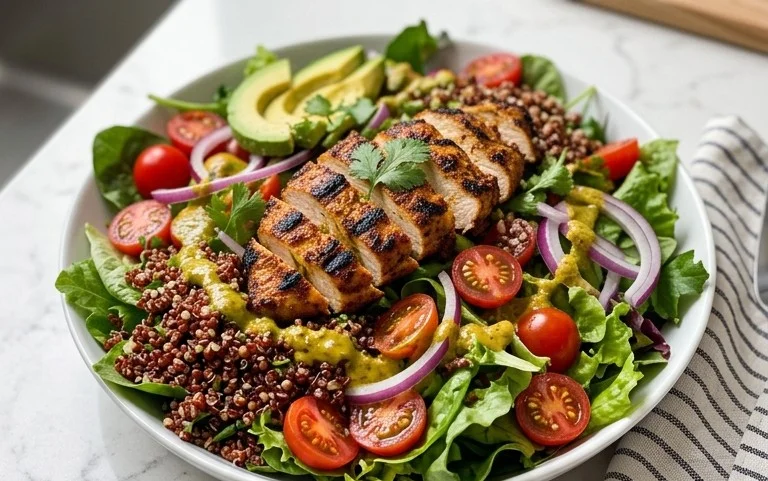 Peruvian Grilled Chicken Salad