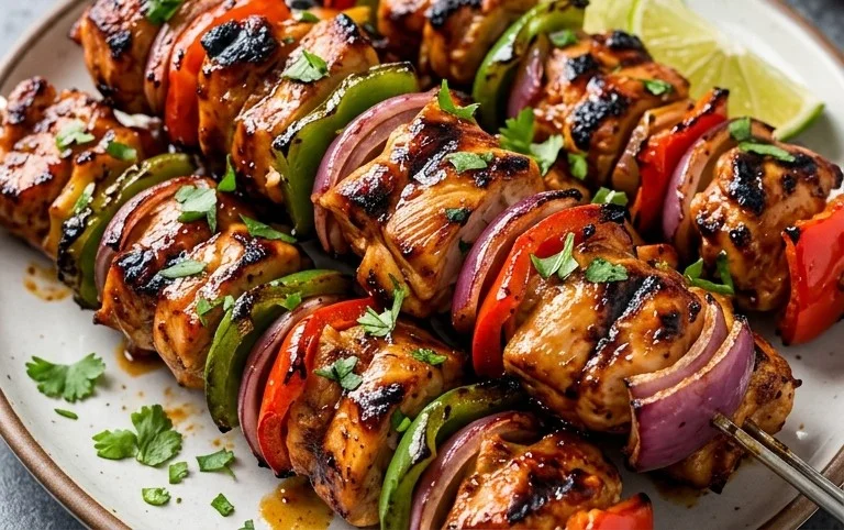 Mexican Barbecue Chicken Skewers