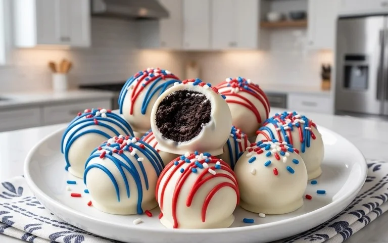 Patriotic Oreo Balls