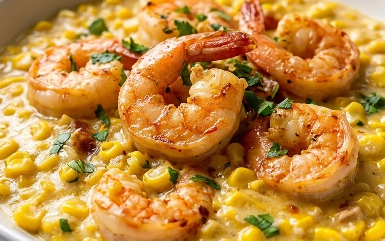 Shrimp and Creamed Corn (30 Minutes, One-Pan)