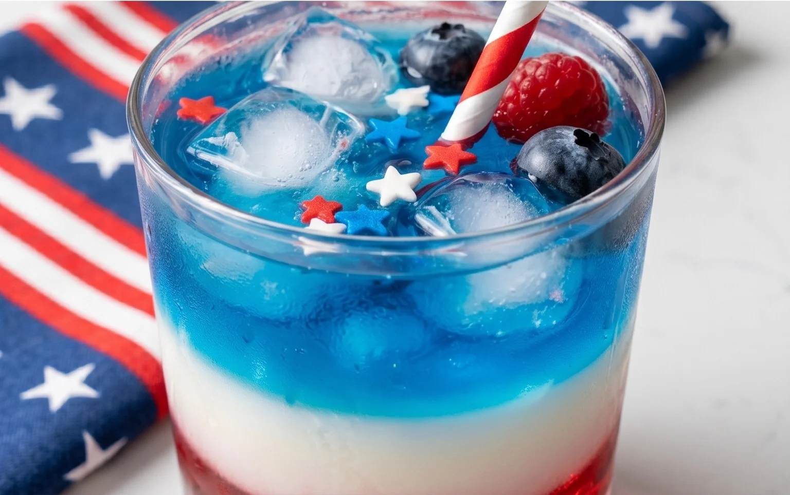 July 4th Layered Drinks Recipe