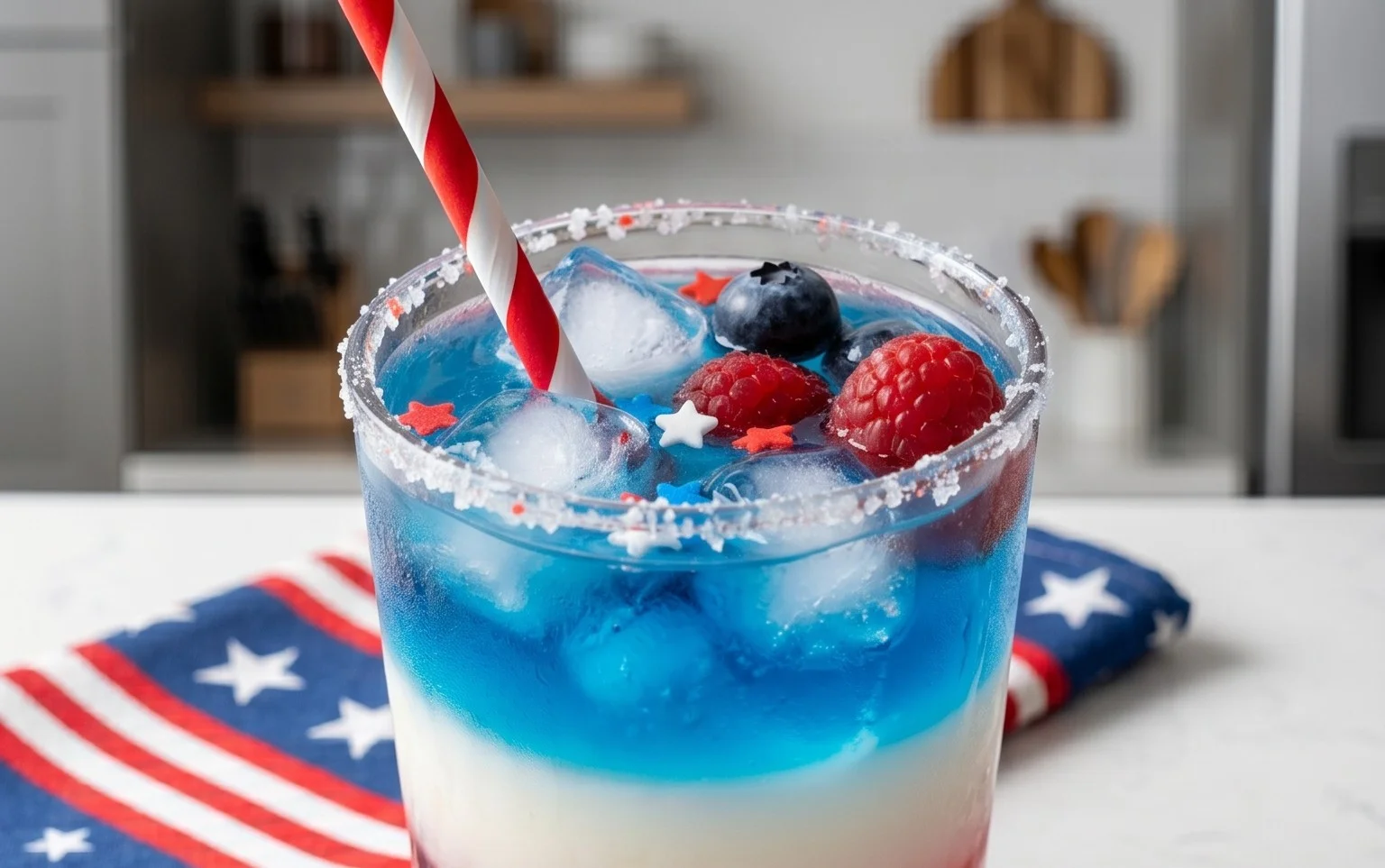 July 4th Layered Drinks Recipe