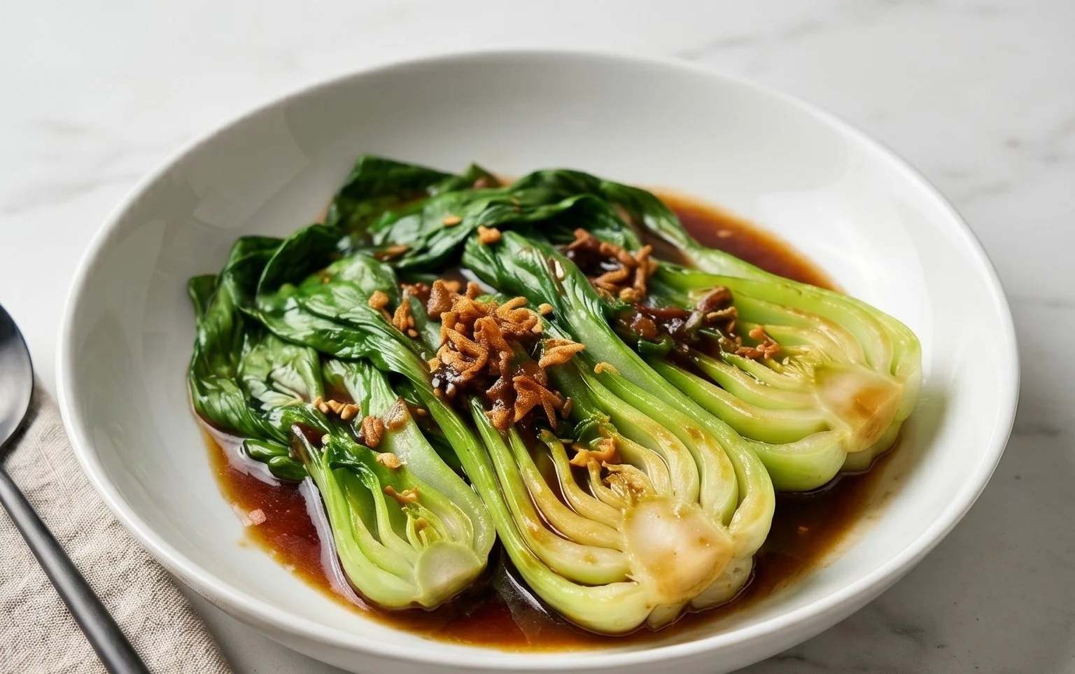 Bok Choy with Oyster Sauce