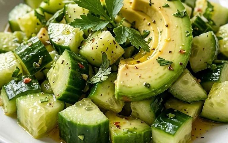Cucumber Avocado Salad